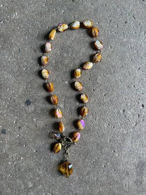 Drops of Jupiter Faceted Crystal Toggle Necklace (custom made to order)