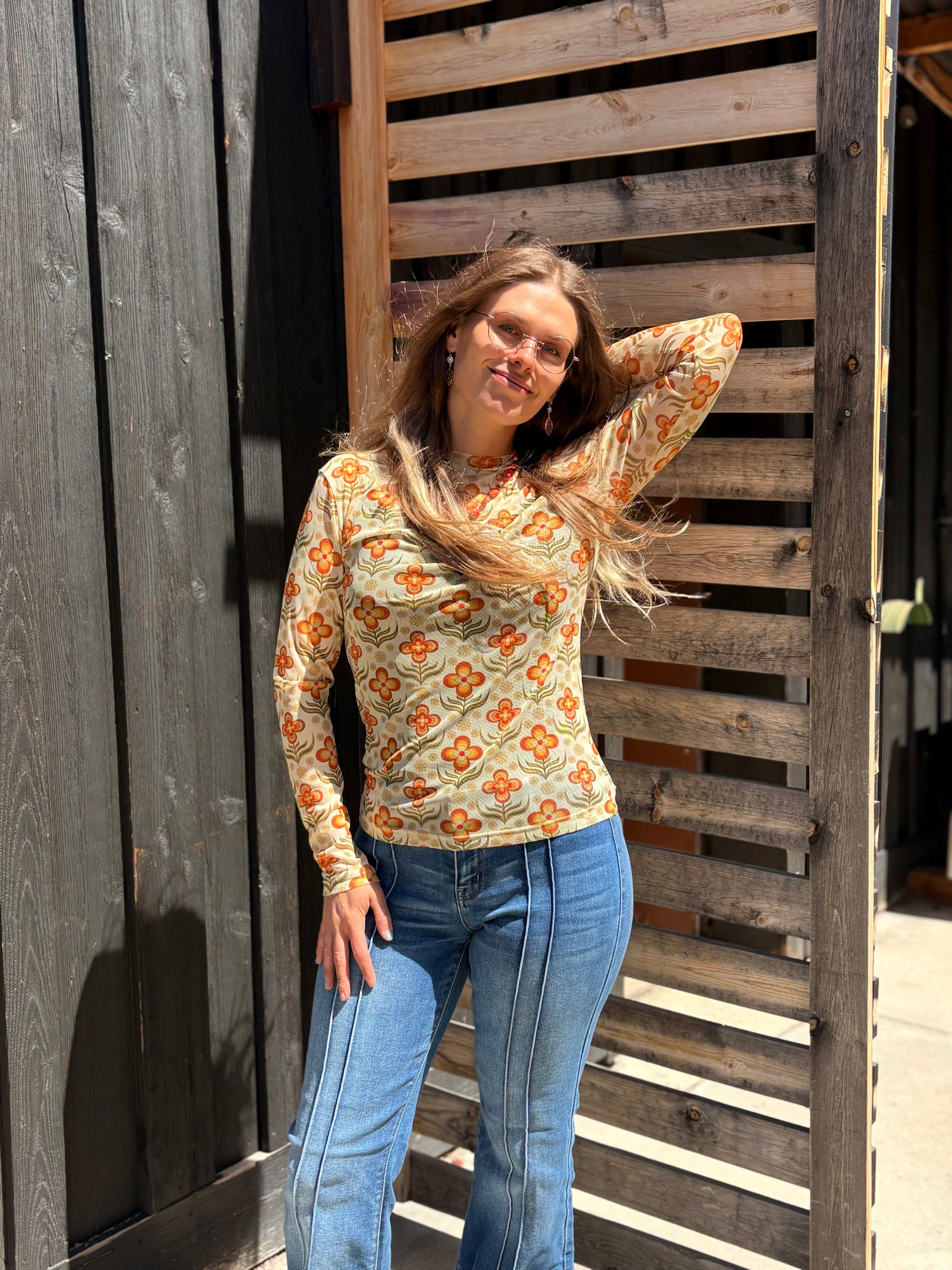Sister Honey Vintage Retro Mesh Top