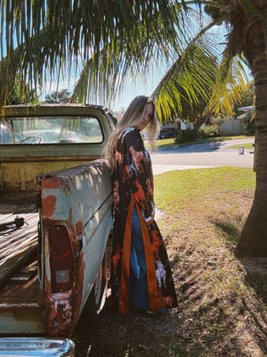 PREORDER Rebel Yell Horse & Leopard Print Reversible Duster PREORDER MARCH/APRIL 2026