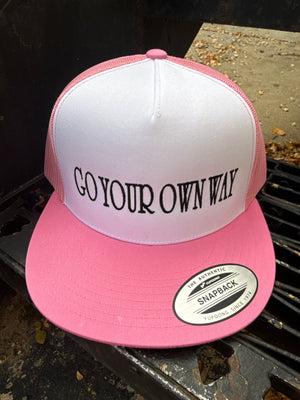 Go Your Own Way Embroidered Trucker Hat