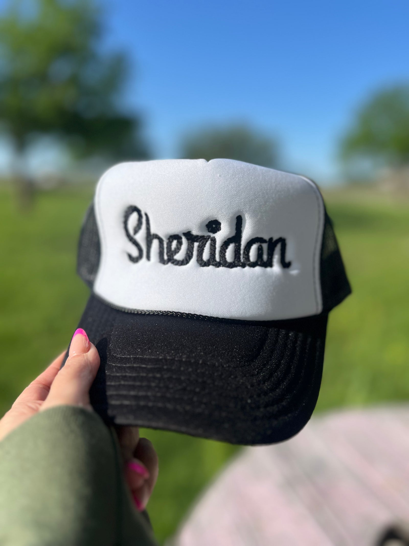 Sheridan Embroidered Trucker Hat (made to order) LC