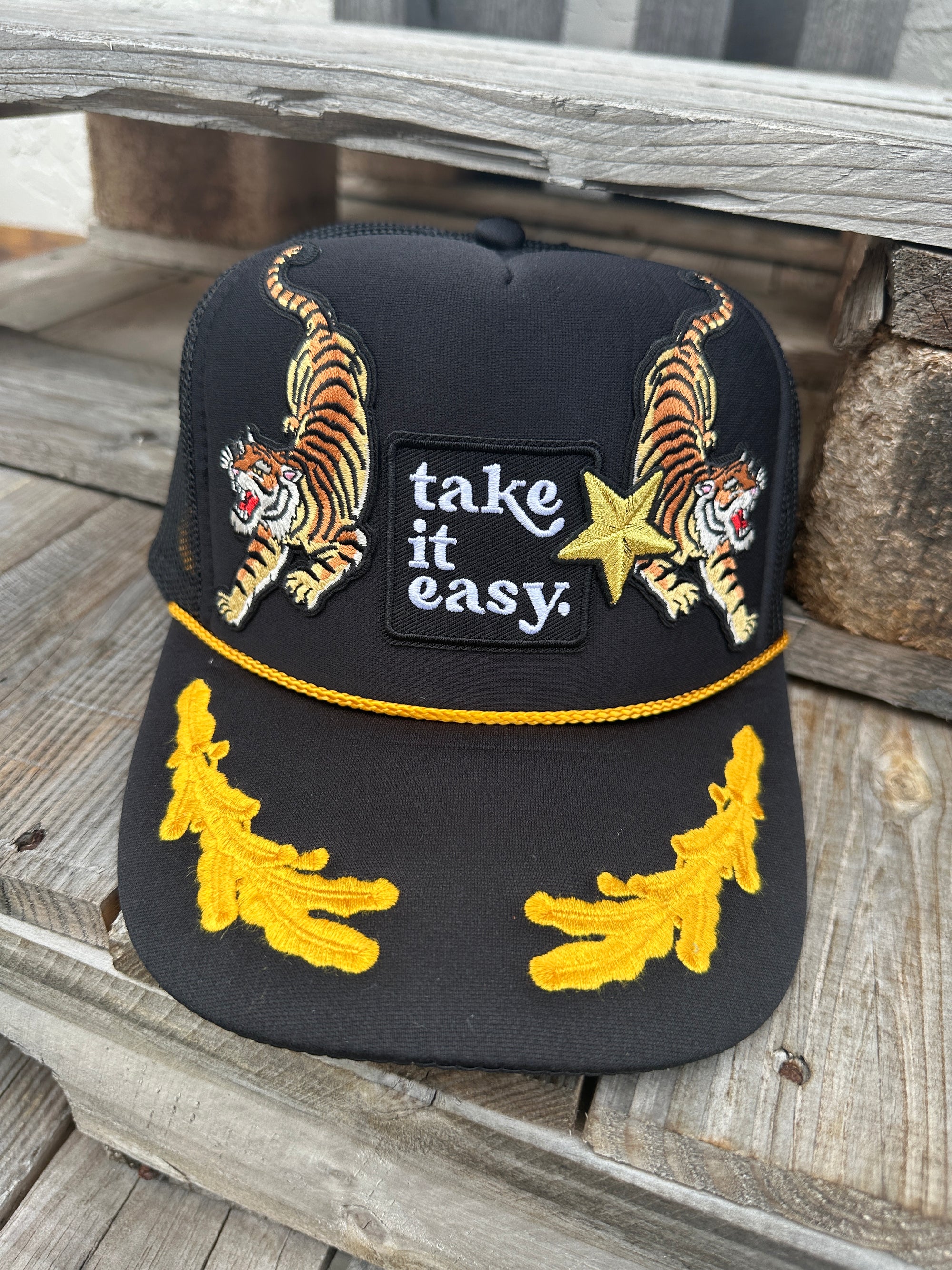 Take It Easy Tiger Trucker Hat