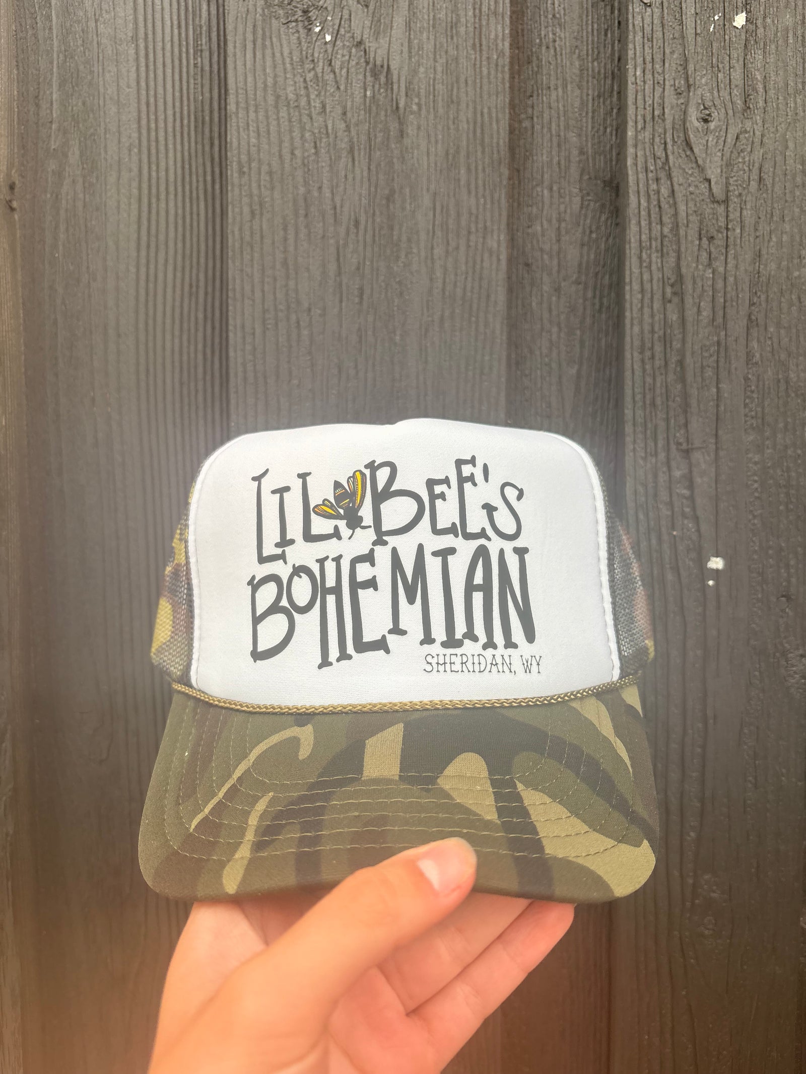 Lil Bee's Logo Sheridan Custom Trucker Hat