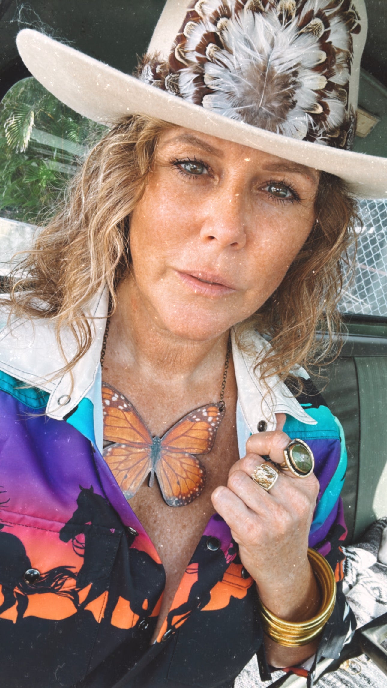 Social Butterfly Hand Made Jumbo Wooden Necklace (made to order)