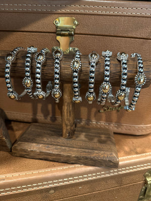 Whole Lotta Trouble Silver/Gold Bangle