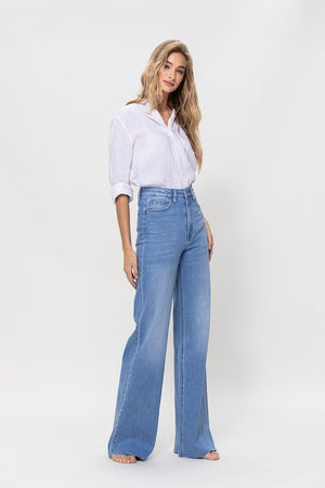 One Step Ahead High Rise Non Distressed Wide Leg Jeans (DS) FG VFM