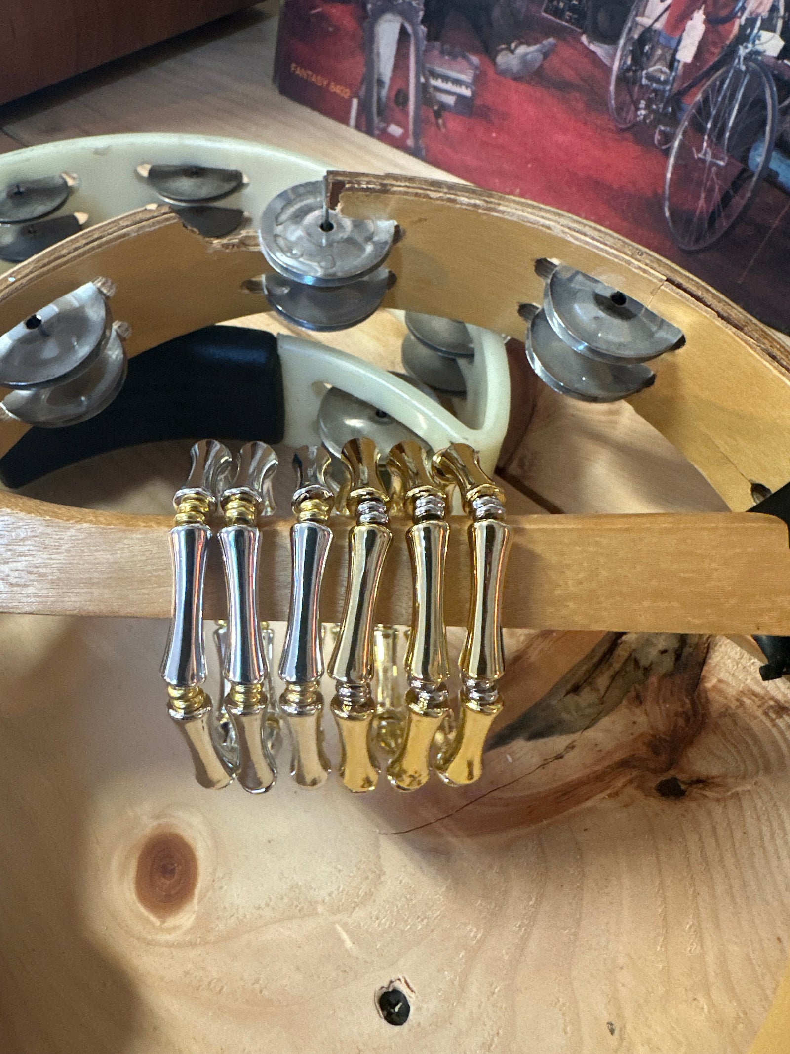 Everyone Wishes For Silver & Gold Bamboo Bead Stretchy Bracelets