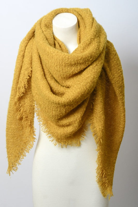Sundown Mohair Square Scarf