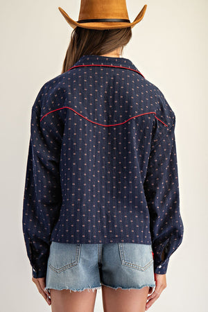 Song Of The South Western Embroidered Button Down Shirt