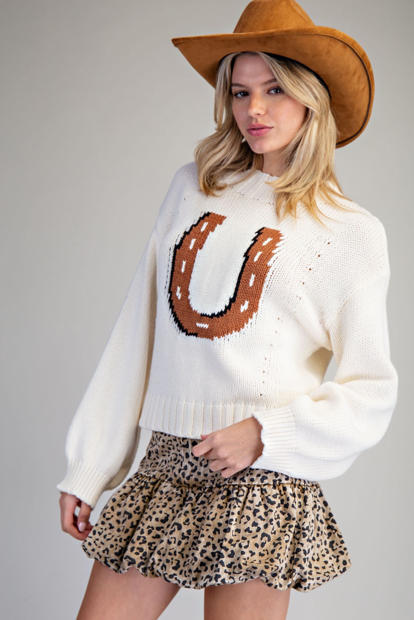 Lucky You Horseshoe Sweater