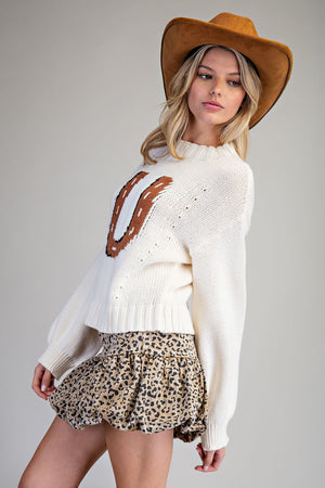 Lucky You Horseshoe Sweater