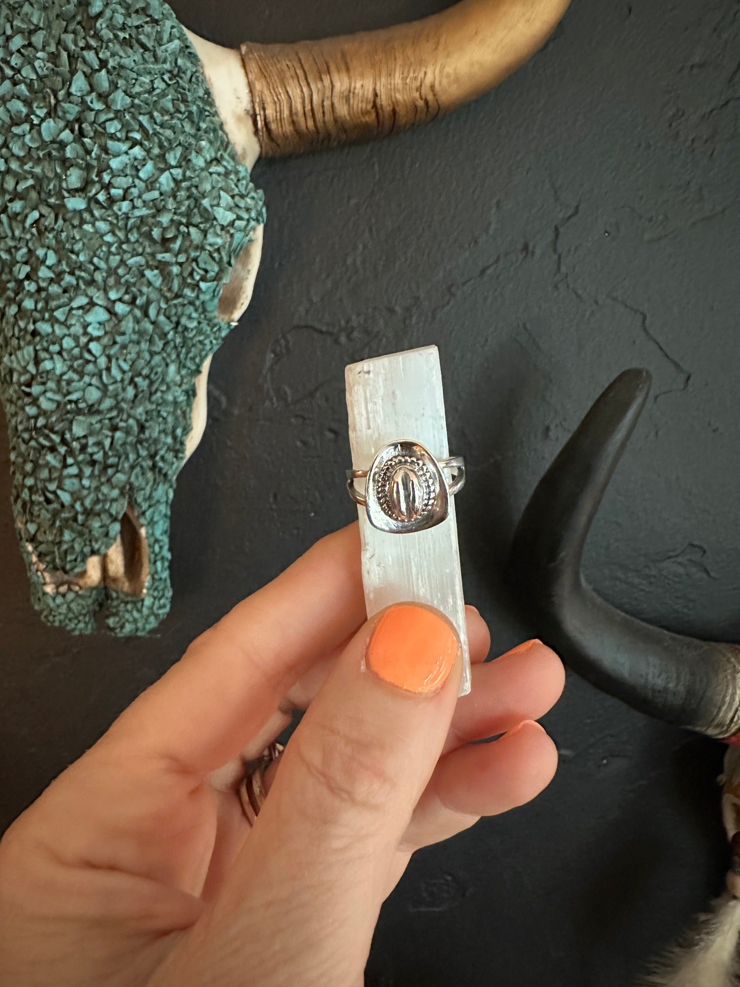 Sterling Silver Cowboy Hat Ring