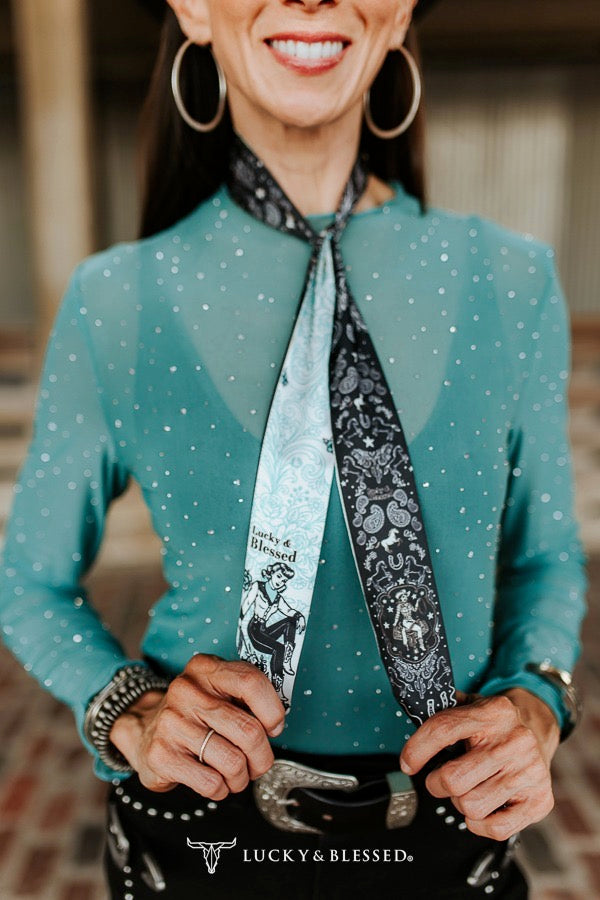 Wild Heart Silk Twilly Scarf
