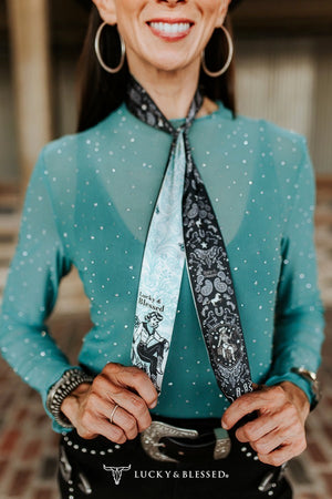 Wild Heart Silk Twilly Scarf