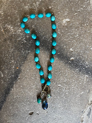 Drops of Jupiter Faceted Crystal Toggle Necklace (custom made to order)