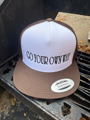 Go Your Own Way Embroidered Trucker Hat