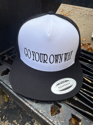 Go Your Own Way Embroidered Trucker Hat