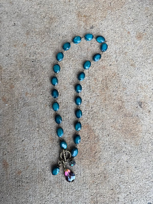 Drops of Jupiter Faceted Crystal Toggle Necklace (custom made to order)