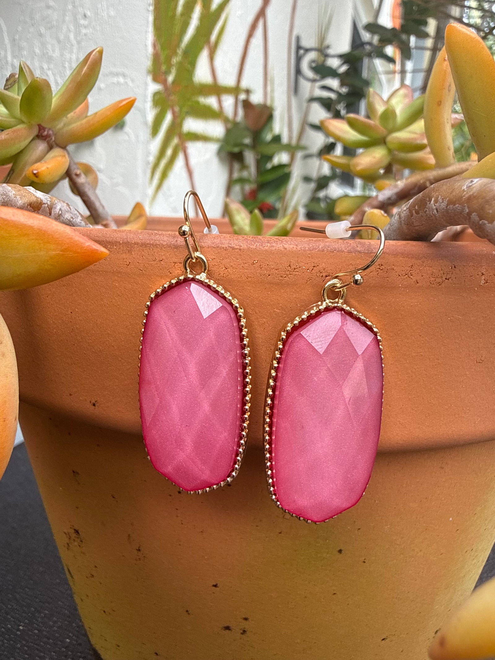 Cowgirl Blush Dangle Earrings