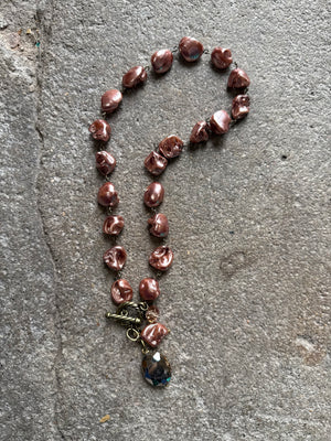 Drops of Jupiter Faceted Crystal Toggle Necklace (custom made to order)