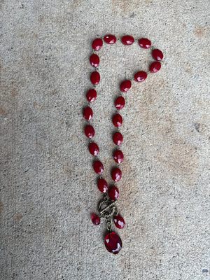 Drops of Jupiter Faceted Crystal Toggle Necklace (custom made to order)