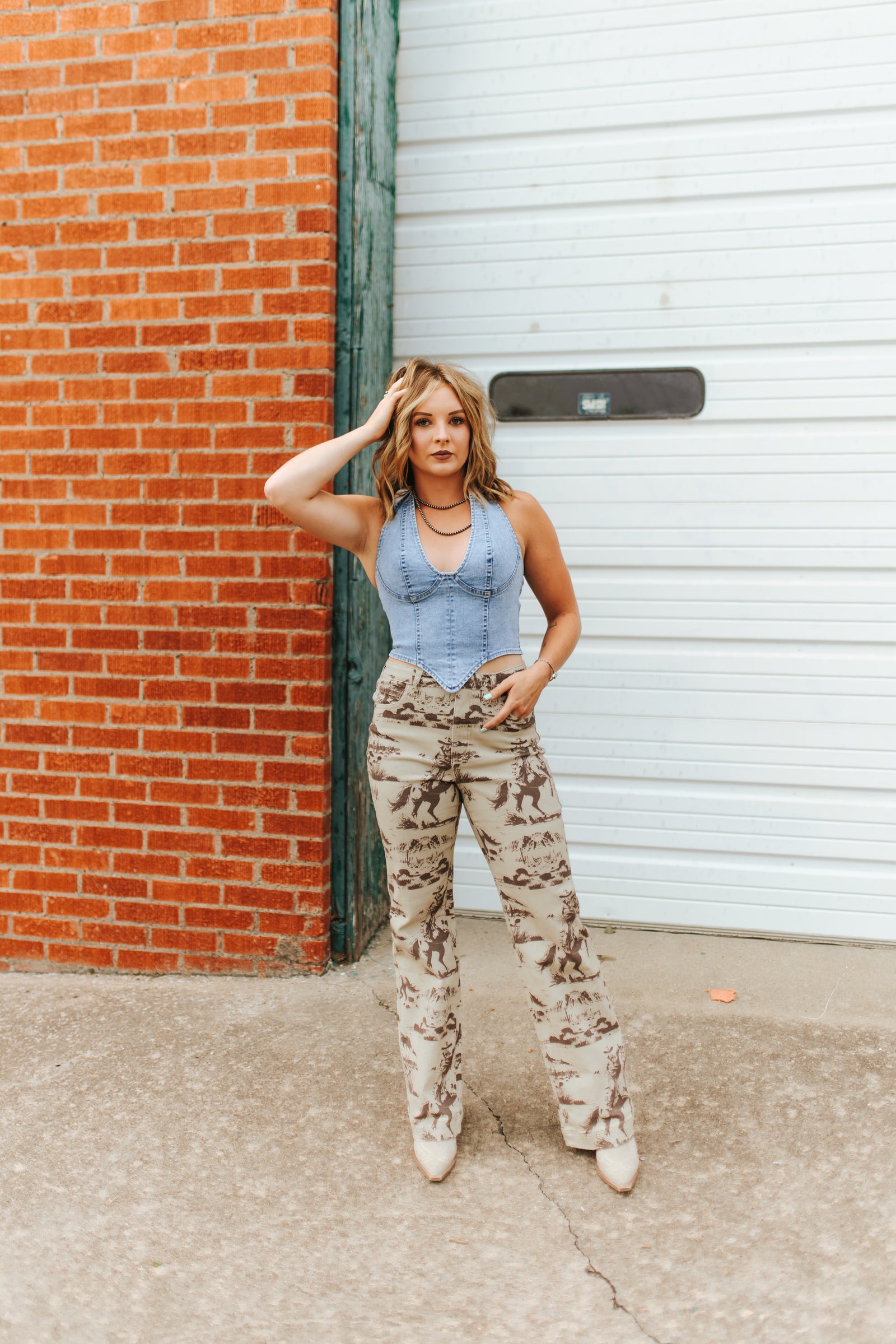 Buckin' Around Horse Print Jeans
