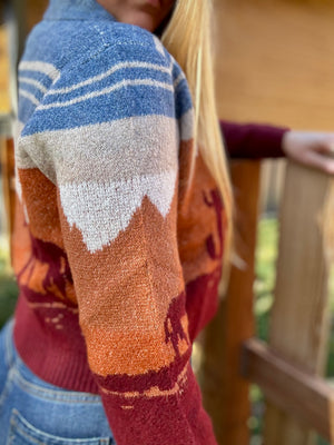 Western Wind Sweater Cardigan