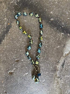 Drops of Jupiter Faceted Crystal Toggle Necklace (custom made to order)