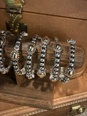 Whole Lotta Trouble Silver/Gold Bangle