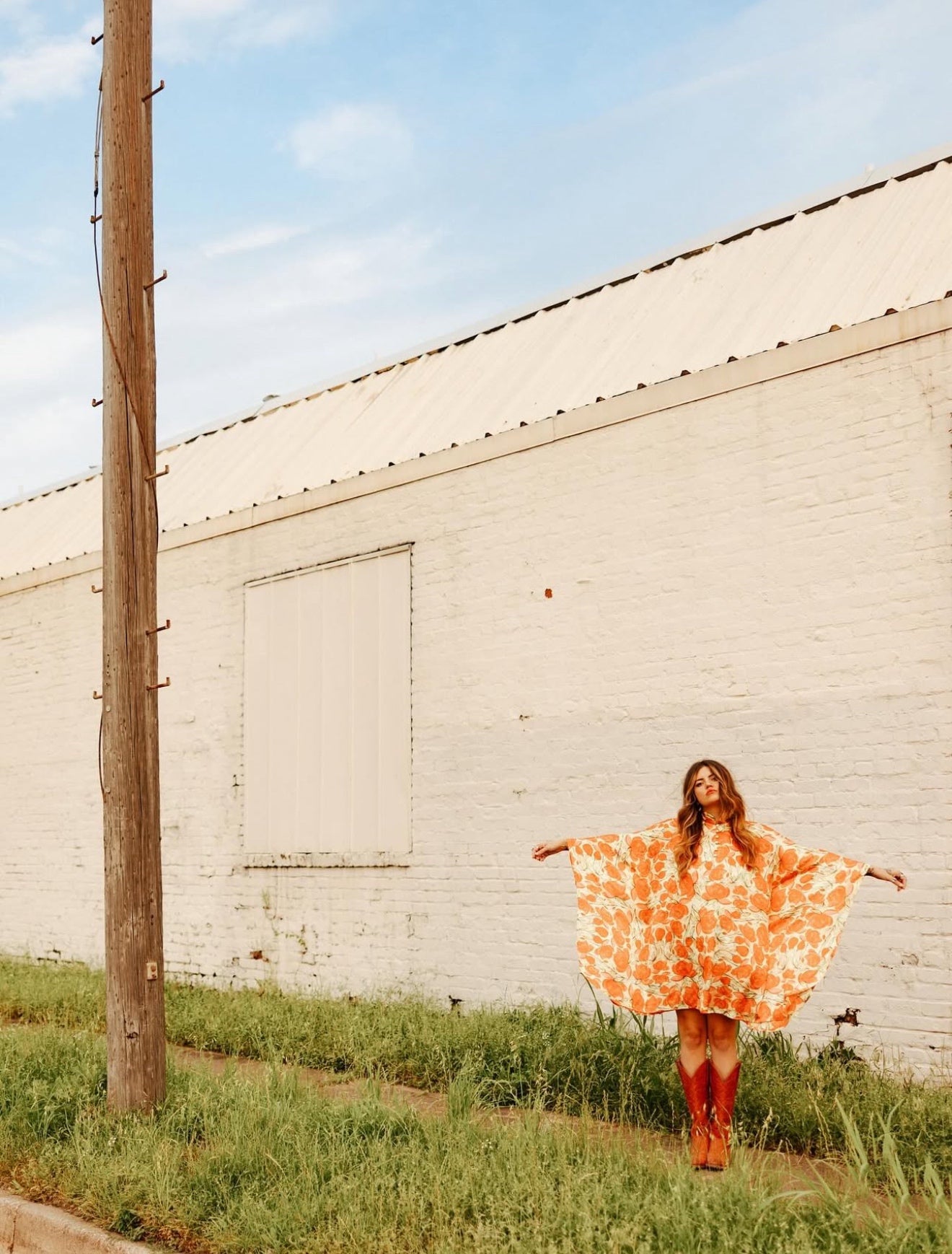 Lady The Brand Lellow Floral Kaftan Mini Dress
