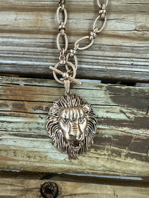 Lioness Chain Link Necklace