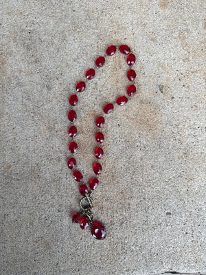 Drops of Jupiter Faceted Crystal Toggle Necklace (custom made to order)