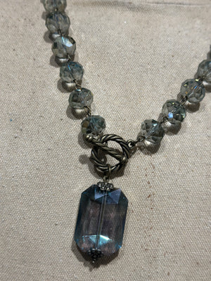 Drops of Jupiter Faceted Crystal Toggle Necklace (custom made to order)