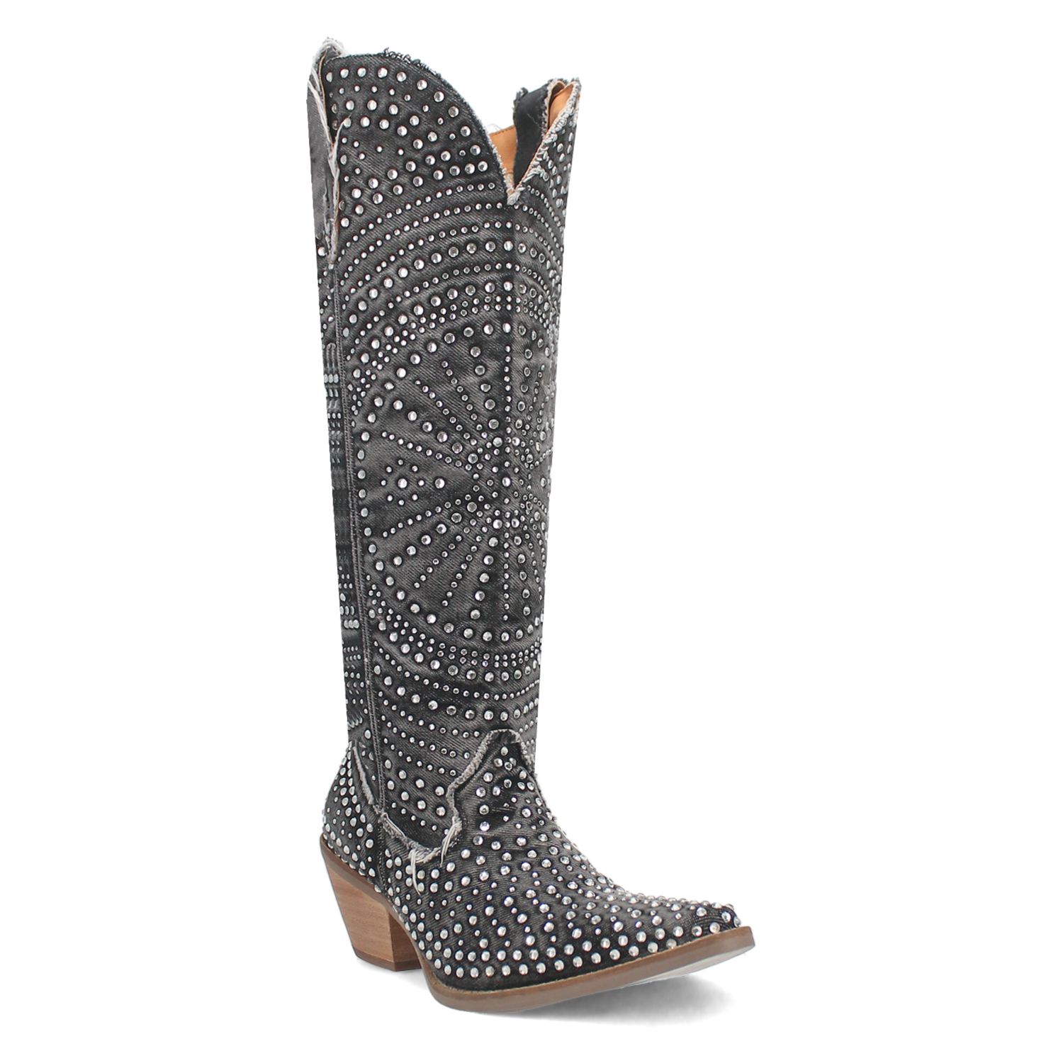 Honkytonk Honey Black Denim & Rhinestone Boot (DS)