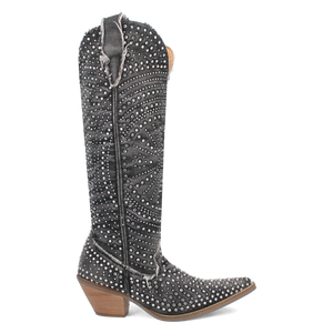 Honkytonk Honey Black Denim & Rhinestone Boot (DS)