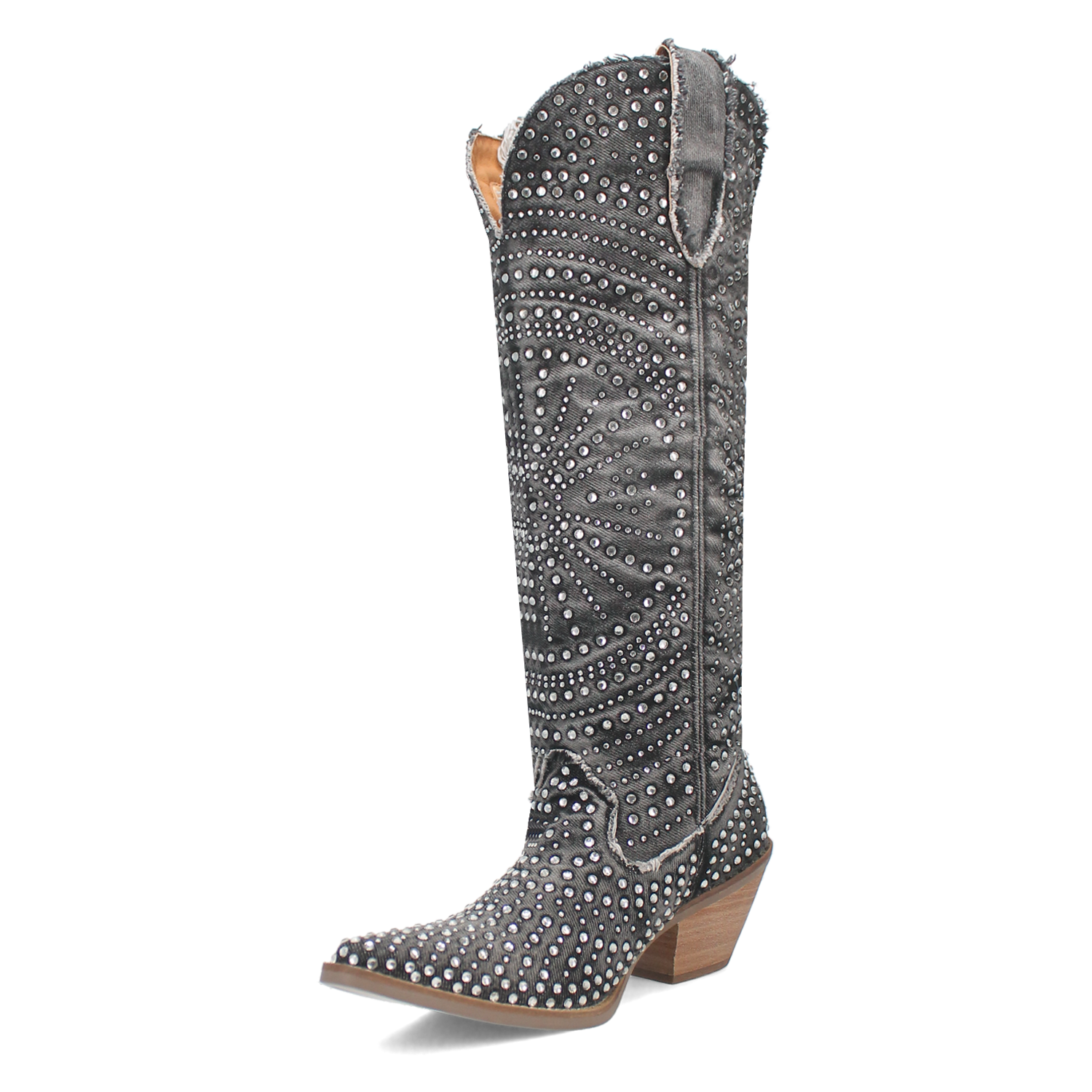 Honkytonk Honey Black Denim & Rhinestone Boot (DS)