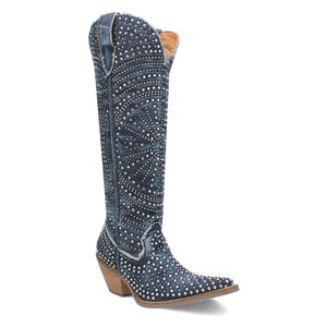 Honkytonk Honey Denim & Rhinestone Boot (DS) ~ BACKORDER NOVEMBER 2024