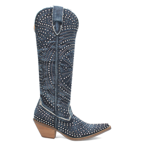 Honkytonk Honey Denim & Rhinestone Boot (DS) ~ BACKORDER NOVEMBER 2024