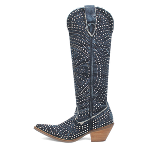 Honkytonk Honey Denim & Rhinestone Boot (DS) ~ BACKORDER NOVEMBER 2024