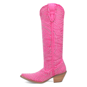 Honkytonk Honey Pink Denim & Rhinestone Boot (DS)