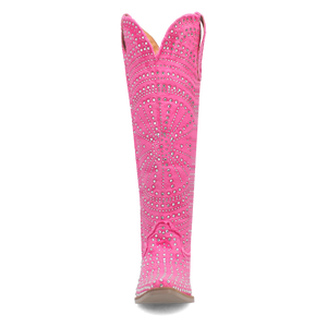 Honkytonk Honey Pink Denim & Rhinestone Boot (DS)