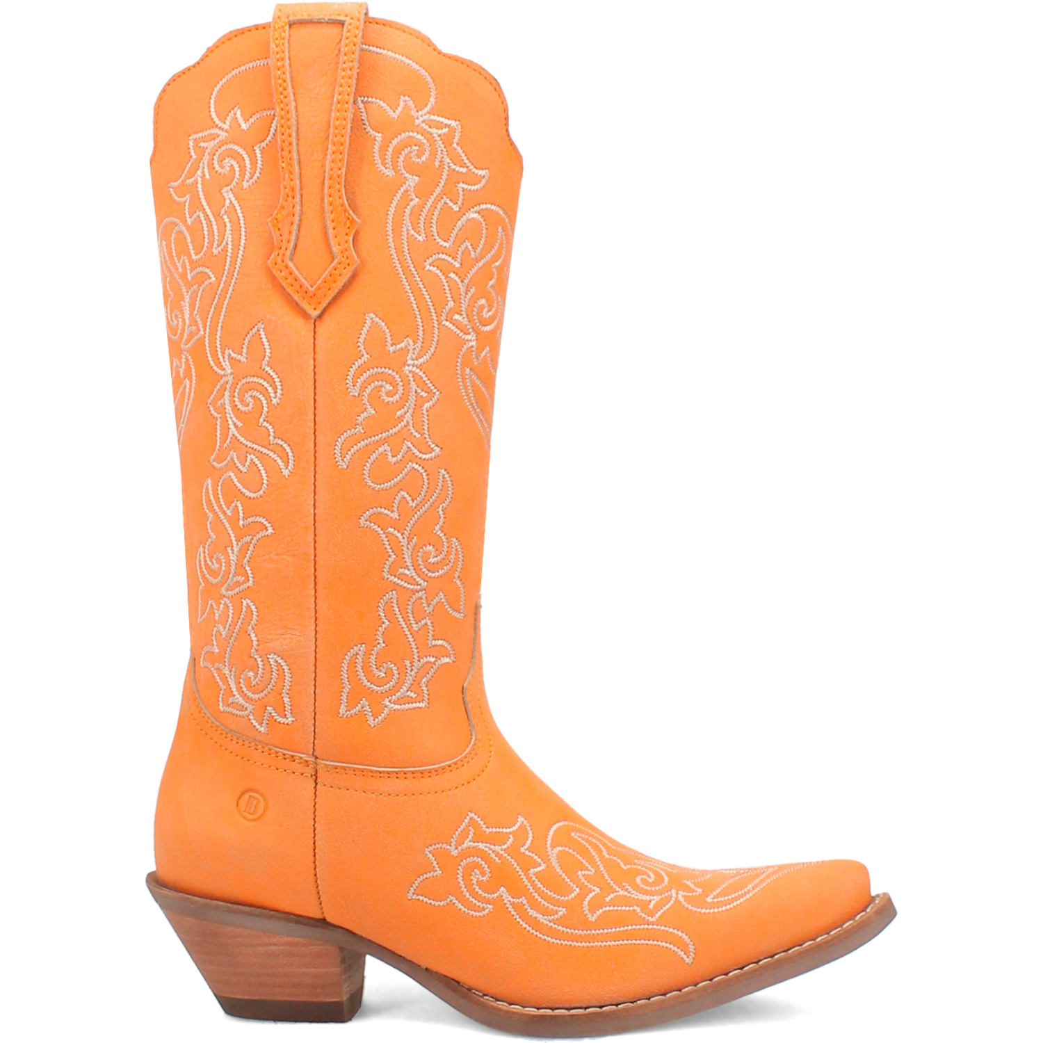 Flirty N' Fun Orange Leather Boots (DS)