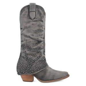 Eye Candy Black Denim & Rhinestone Boot (DS)