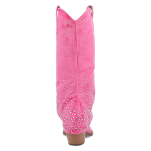 Eye Candy Pink Denim & Rhinestone Boot (DS)