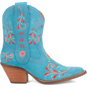 Sugar Bug Blue Leather Bootie (DS)