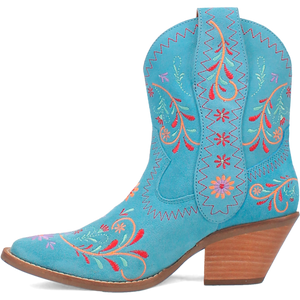 Sugar Bug Blue Leather Bootie (DS)