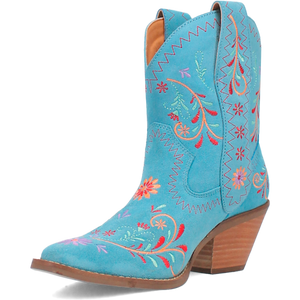 Sugar Bug Blue Leather Bootie (DS)