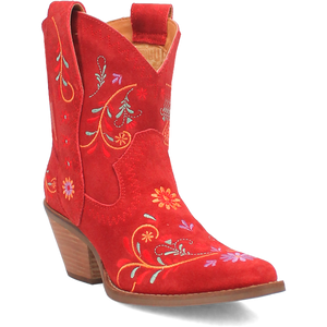 Sugar Bug Red Leather Bootie (DS)