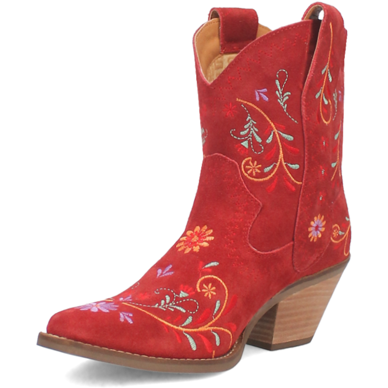 Sugar Bug Red Leather Bootie (DS)