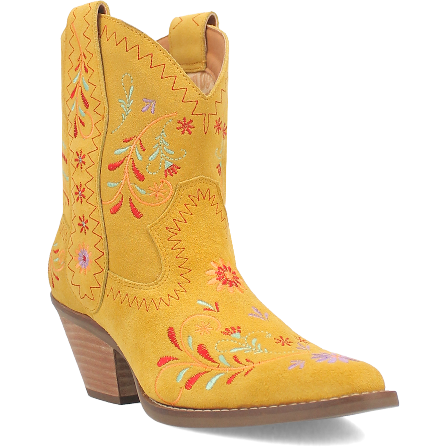 Sugar Bug Yellow Leather Bootie (DS)